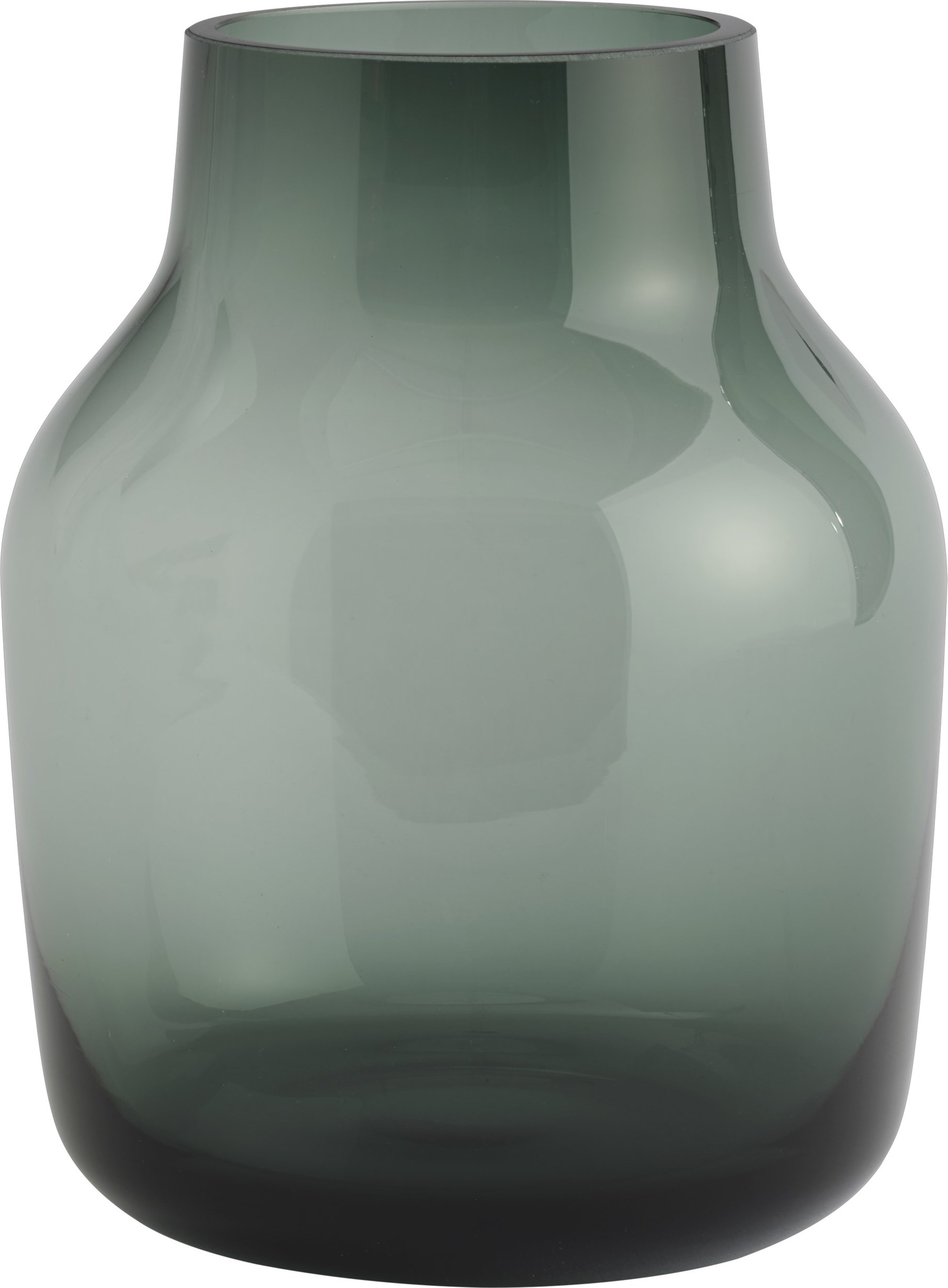 Wazon Silent 19 cm ciemnozielony