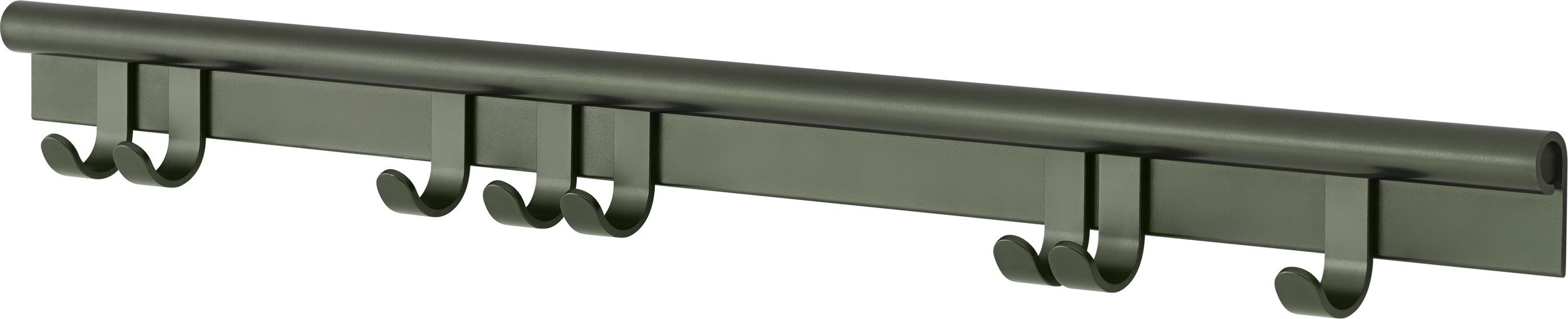 Wieszak listwa Coil 100 cm ciemnozielony