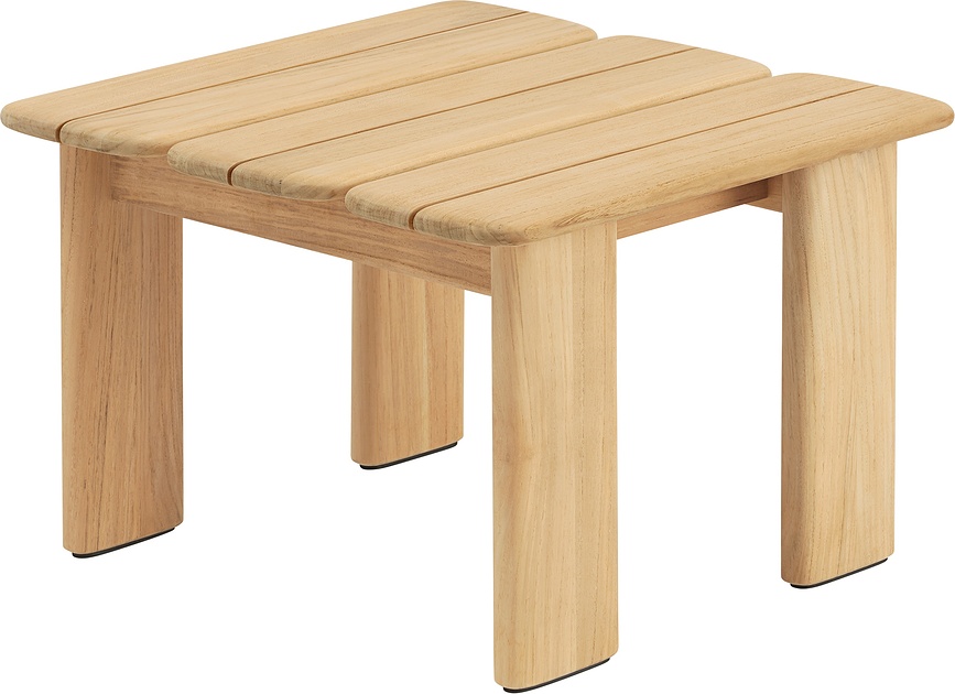 Záhradný konferenčný stolík Assemble 55 x 55 cm, prírodné drevo