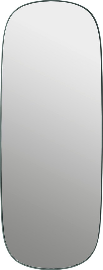 Zrkadlo na stenu Framed L tmavozelené