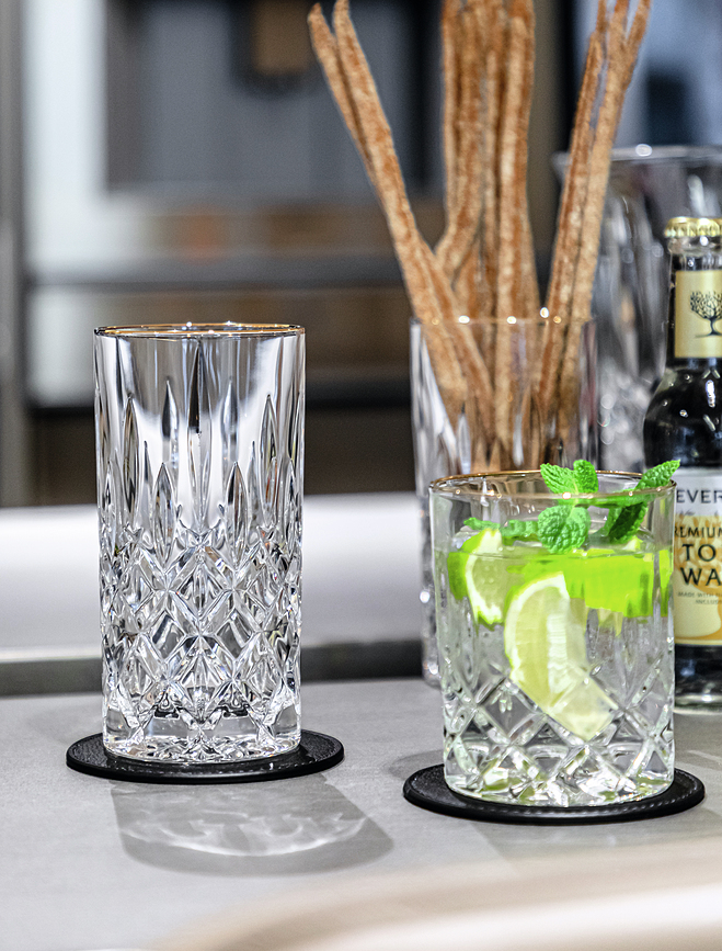 Vasos Noblesse Gold, 375 ml, 2 unidades