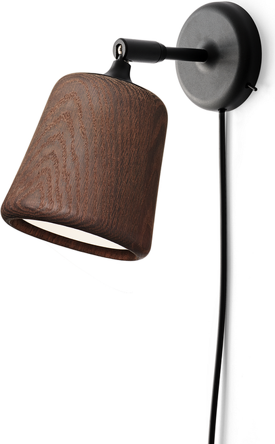 Aplique de Pared de roble ahumado, Material