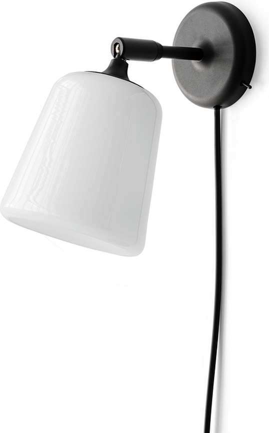 Aplique de pared Material, de cristal opal