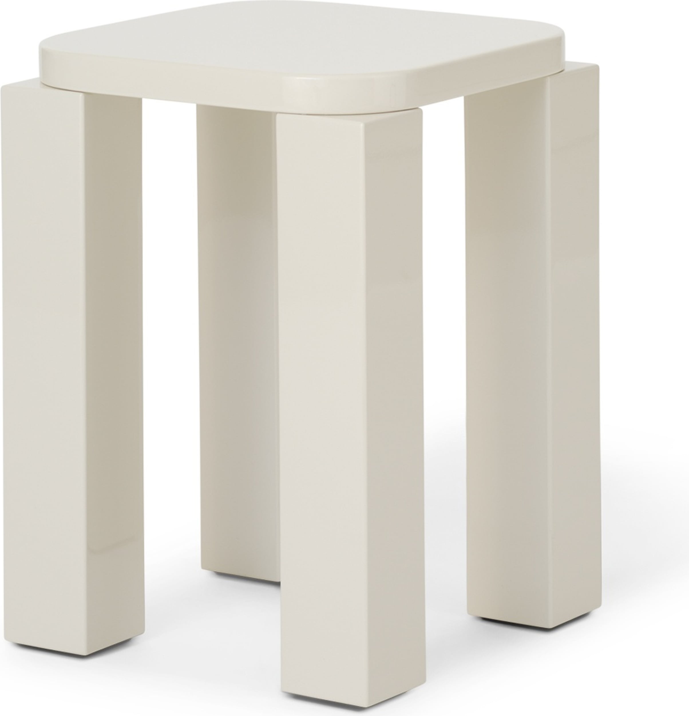 Atlas Hocker cremefarben