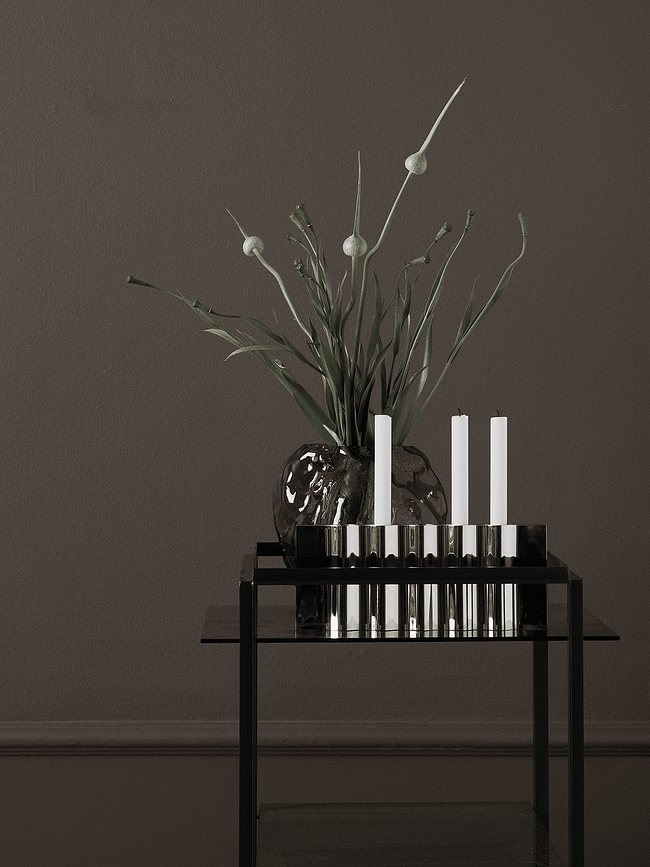 Candelabro Ripply, para 5 velas clásicas