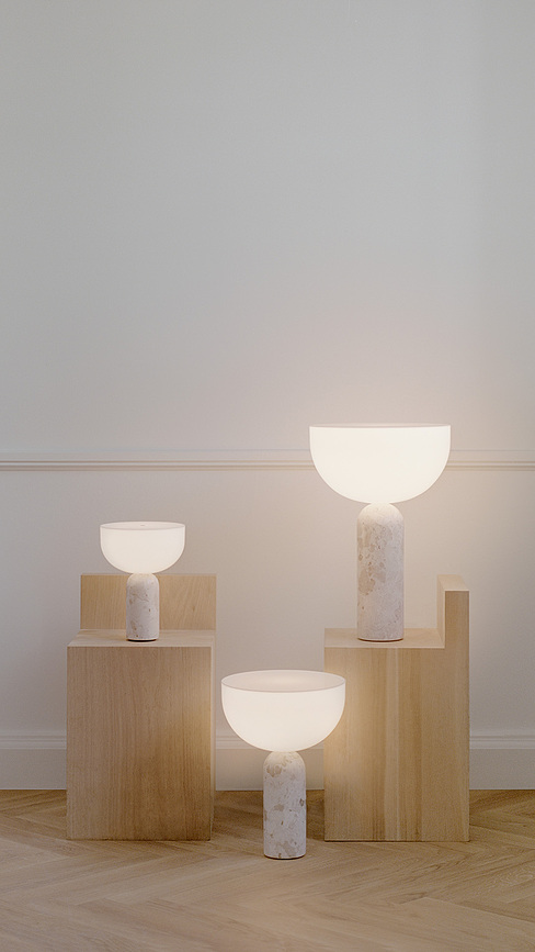 Kizu Stolna Lampa 45 cm Gris Du Marais