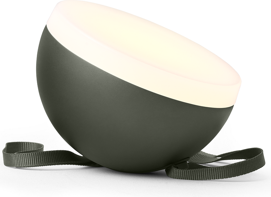 Lámpara colgante inalámbrica Sphere Adventure, verde oscuro