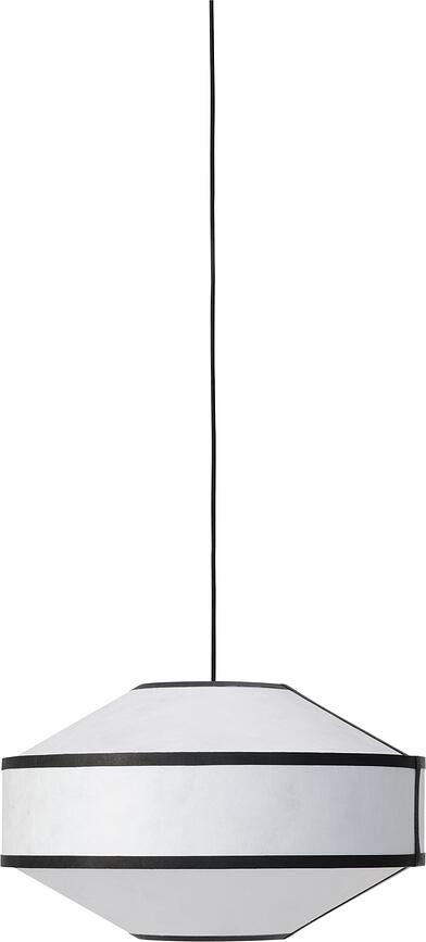 Lámpara Colgante Kite, 55 cm, negra y blanca