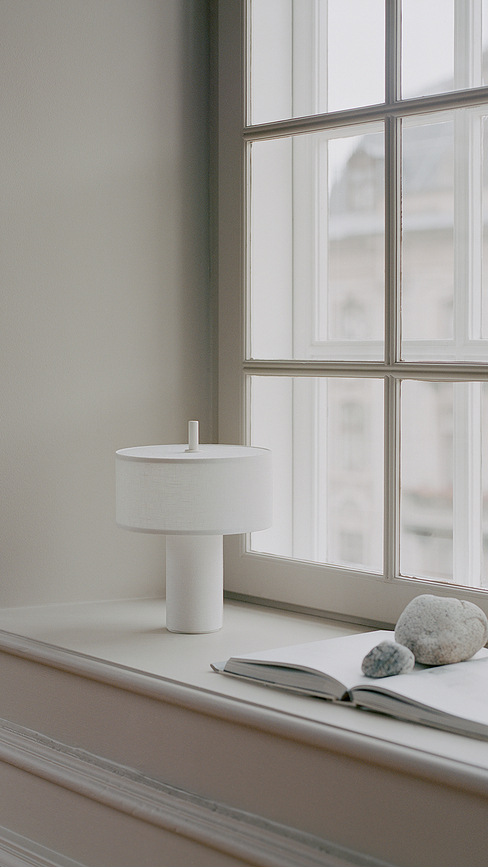 Margin Lampa stolna bežična bijela