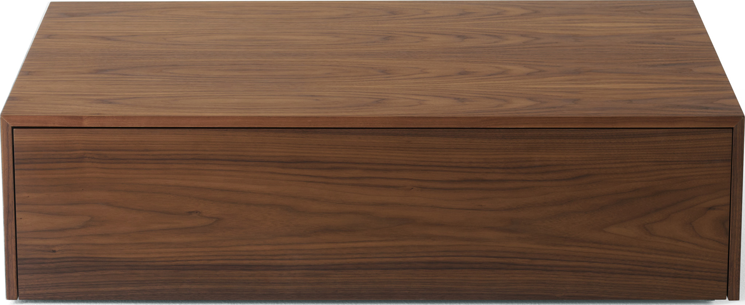 Mass Couchtisch mit Schublade, 60 x 103 cm, Walnussholz