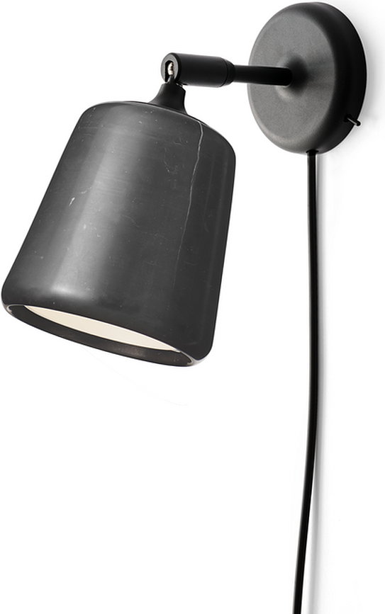 Material Zidna Lampa crna mramorna