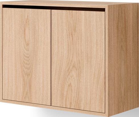 New Works Hängeschrank mit 2 Türen, 62 cm, Eiche Natur