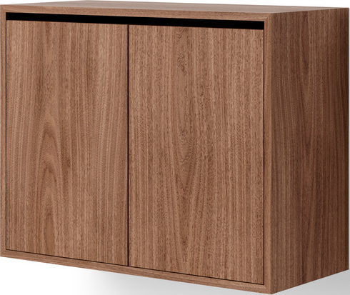 New Works Hängeschrank mit 2 Türen, 62 cm, Nussbaumholz