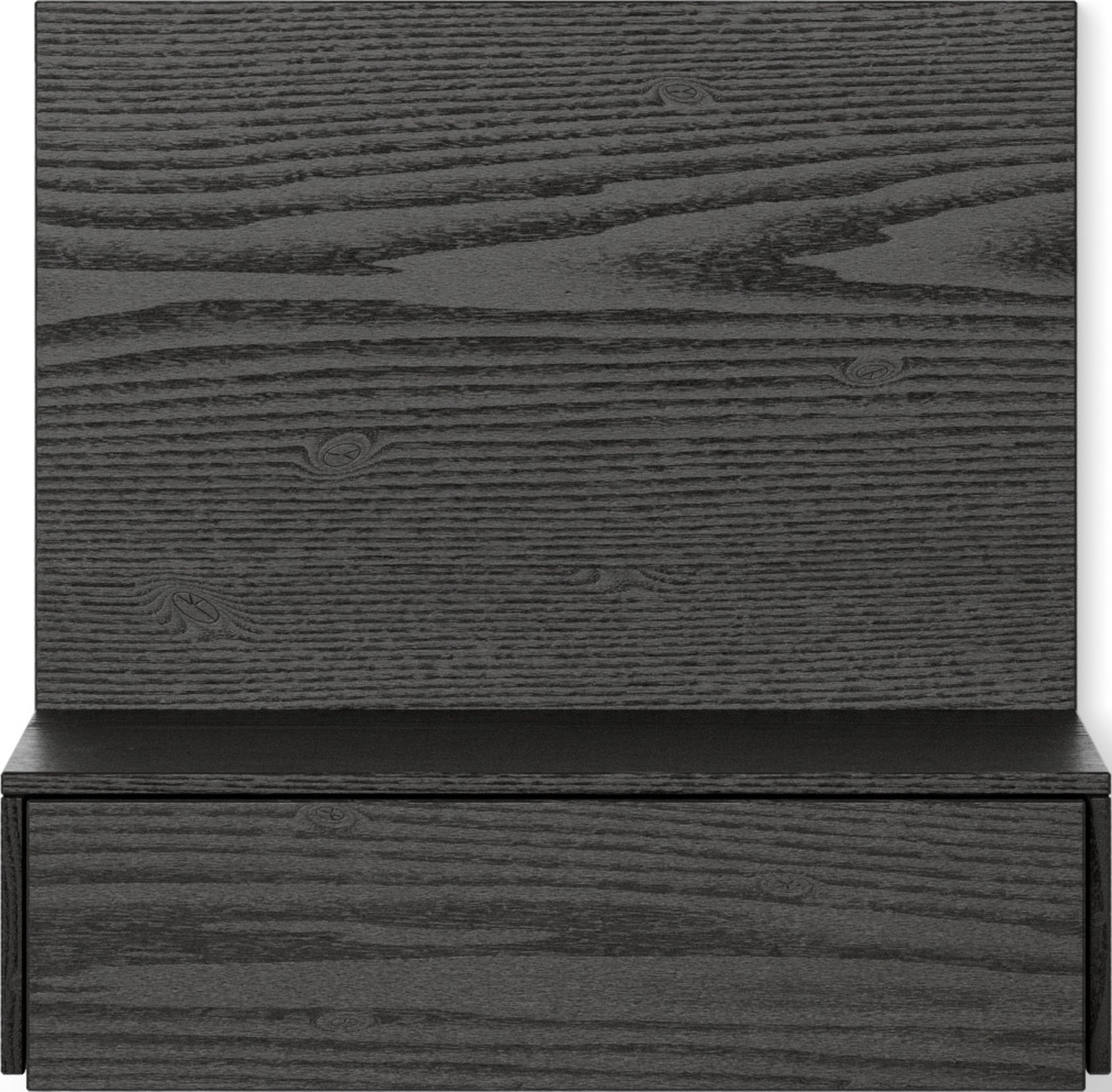 Tana Nachttisch wandmontiert 42 cm, schwarze Eiche