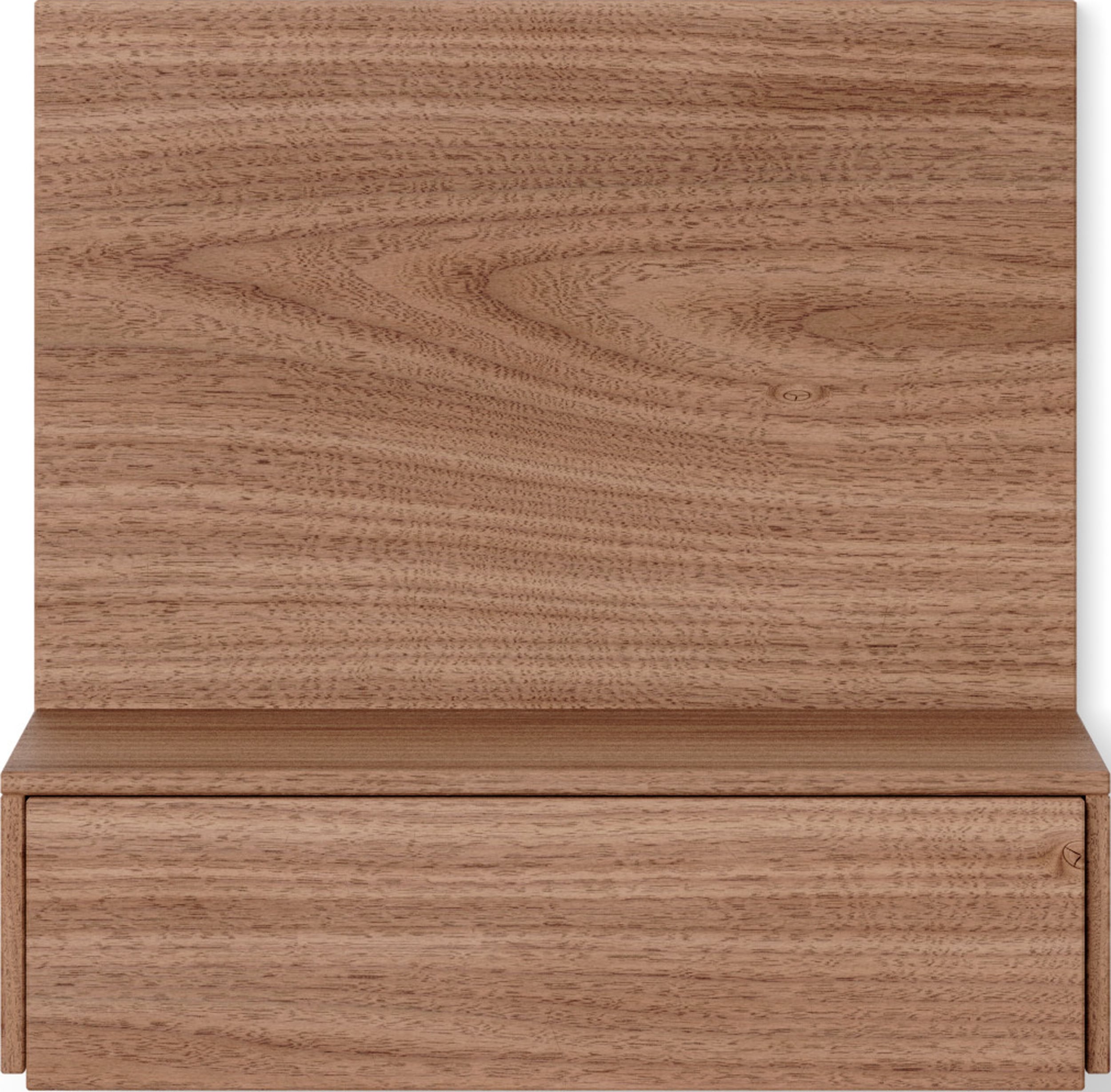Tana Nachttisch wandmontiert 42 cm, Walnussholz