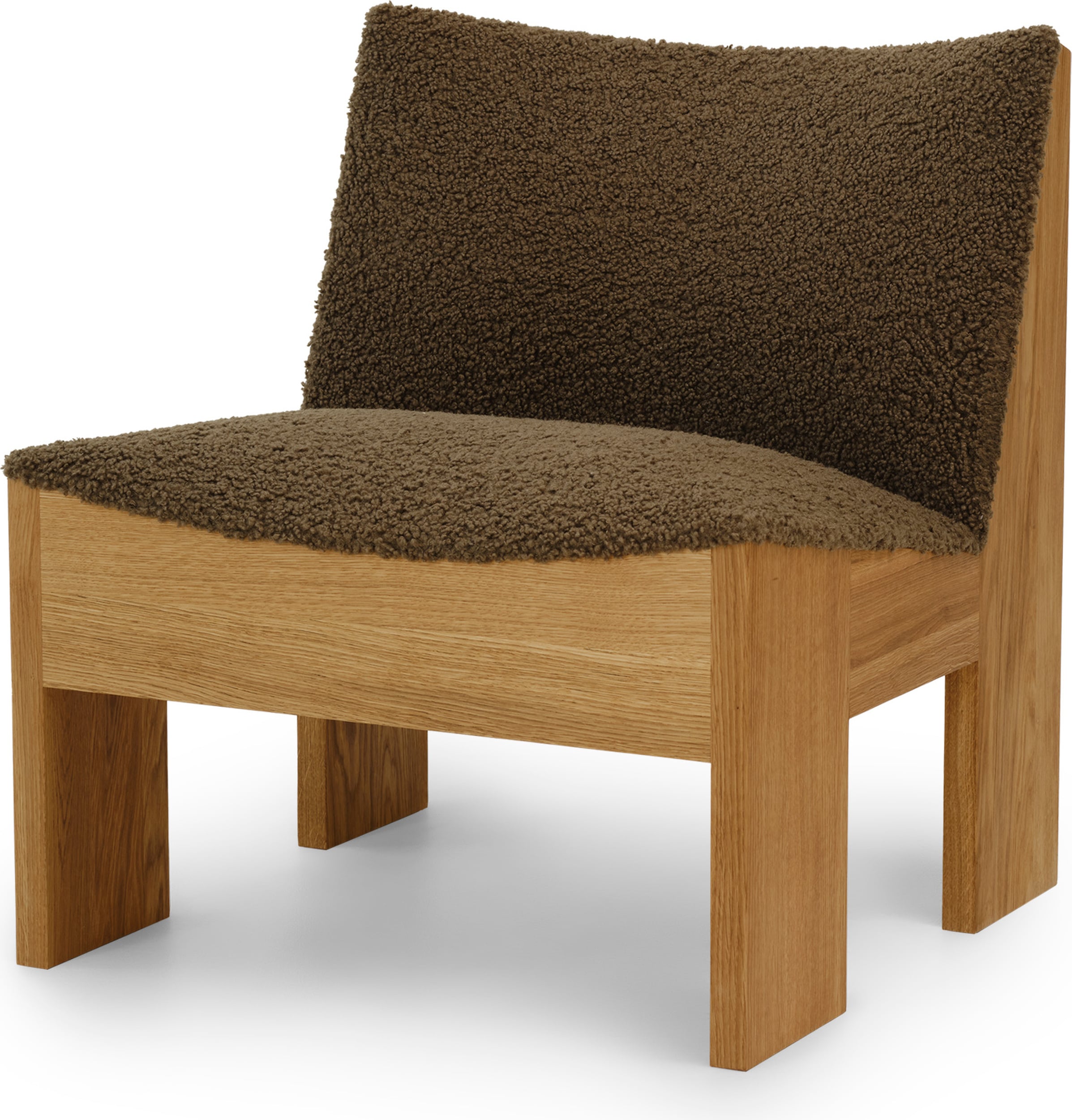 Tenon Drake Sessel, braun, Eiche natur