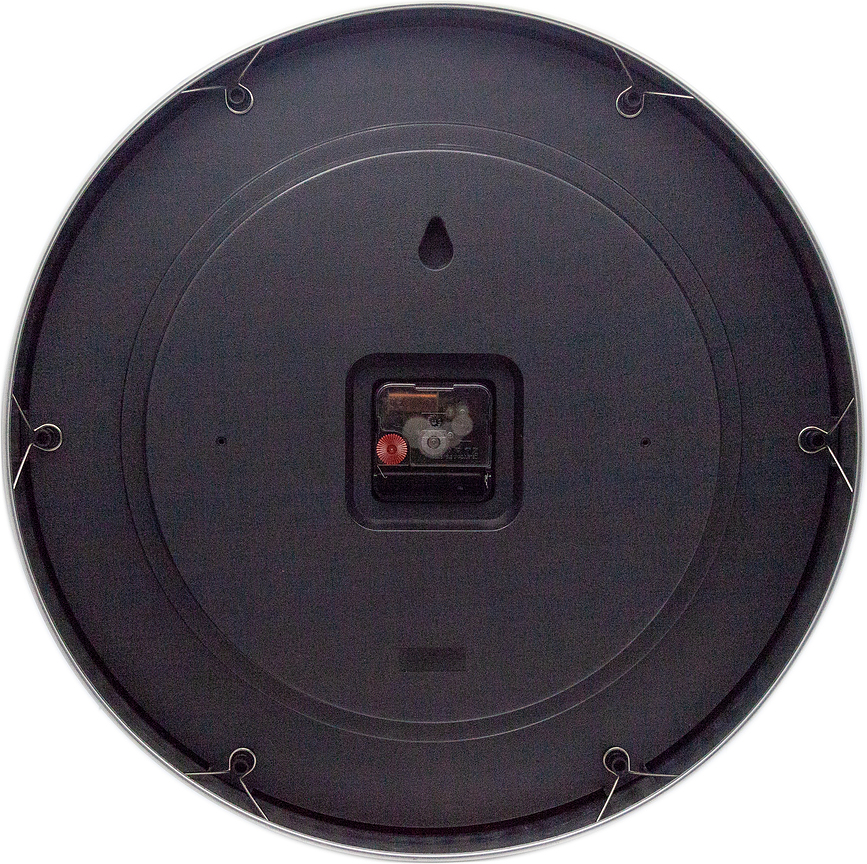 2 Seconds Horloge Murale, noire