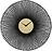 Bamboo Horloge murale, 60 cm, noire