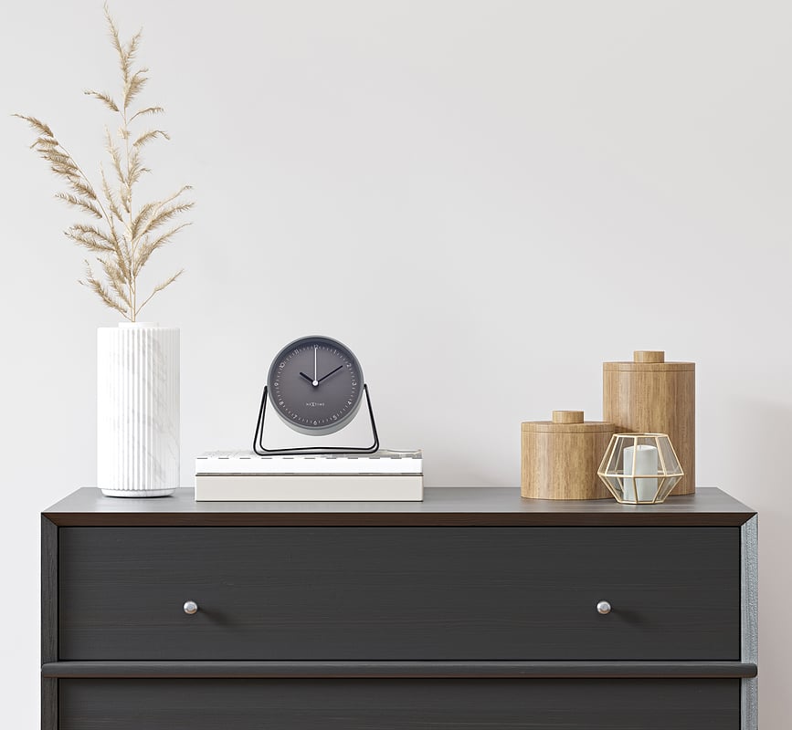 Berlin Table Horloge de Table, jaune