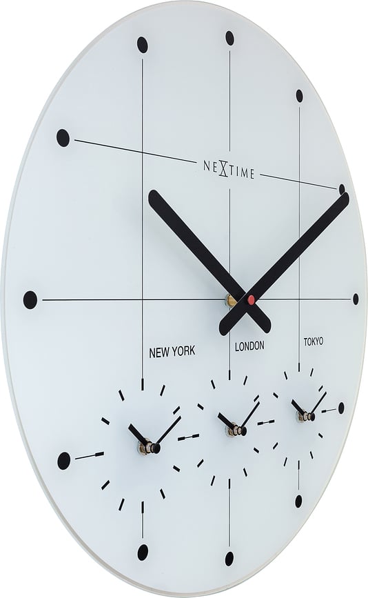 Big City Επιτοίχιο Ρολόι, 43 cm, λευκό