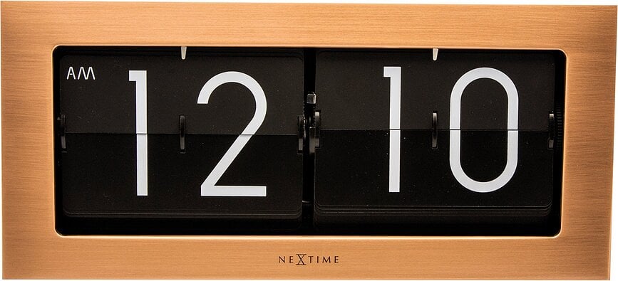 Big Flip Horloge de table, cuivrée