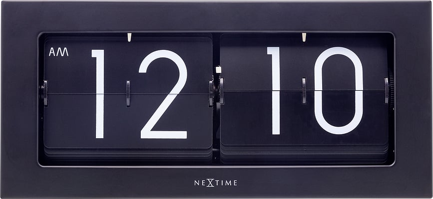 Big Flip Horloge de Table, noire