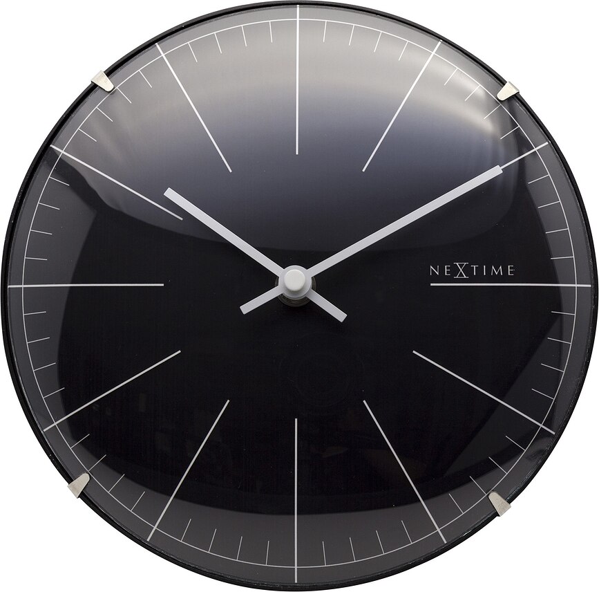 Big Stripe Mini Horloge murale ou de table, noire