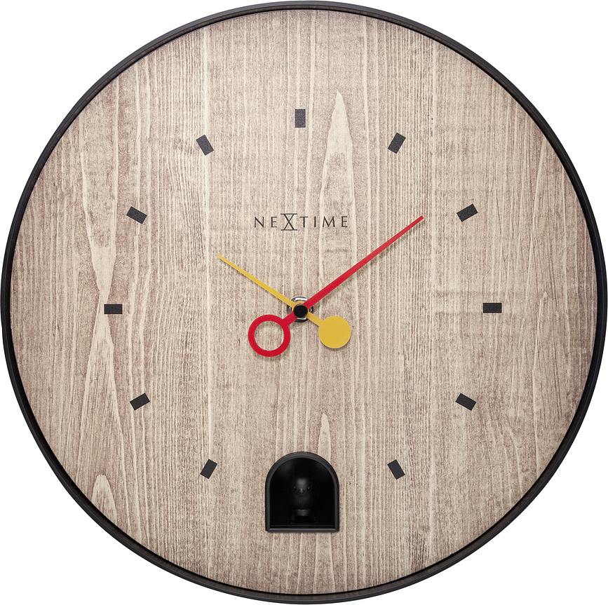 Black Nightingale Horloge murale, noire