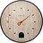 Black Nightingale Horloge murale, noire