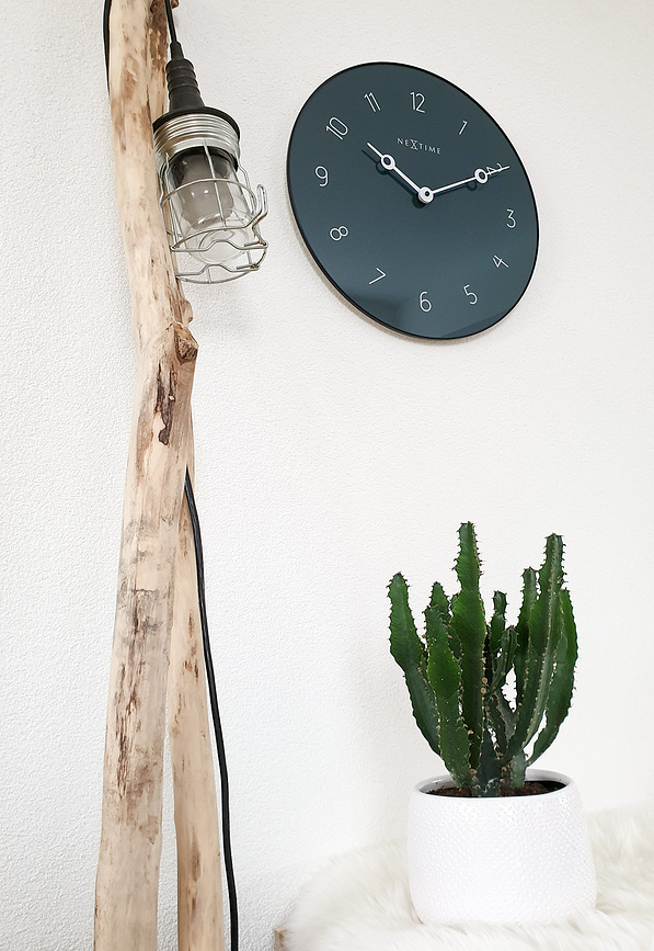 Carousel Horloge murale, gris-vert