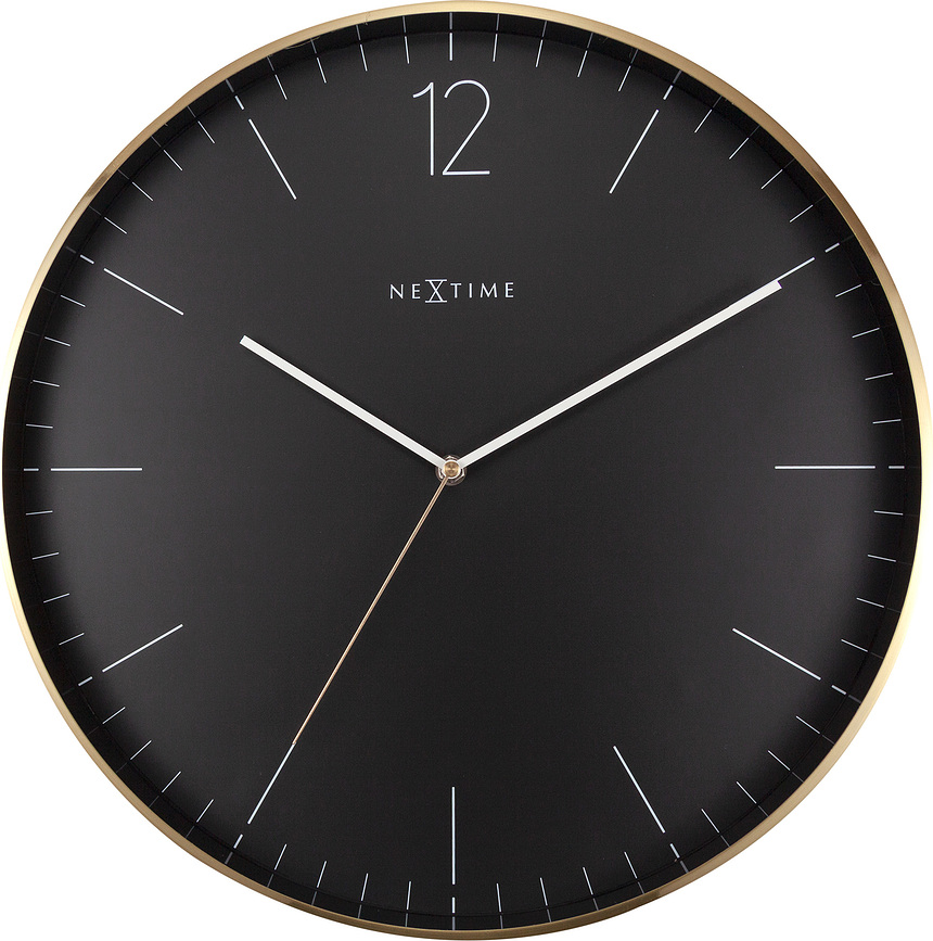 Ceas de perete Essential XXL auriu-negru