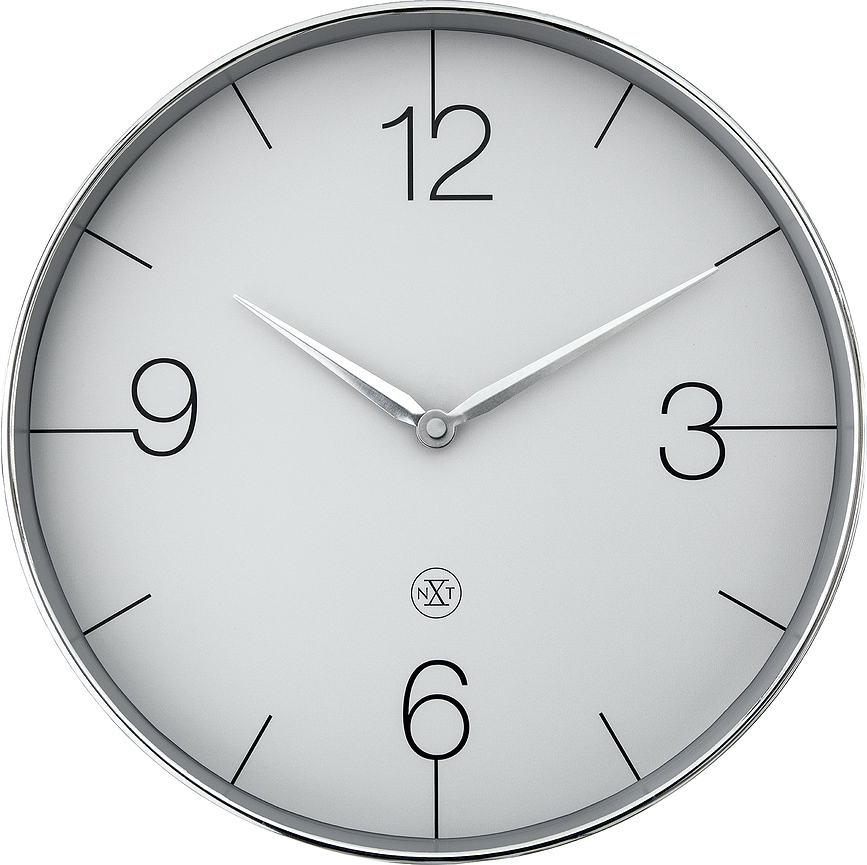Ceas de perete Finesse 30,5 cm argintiu
