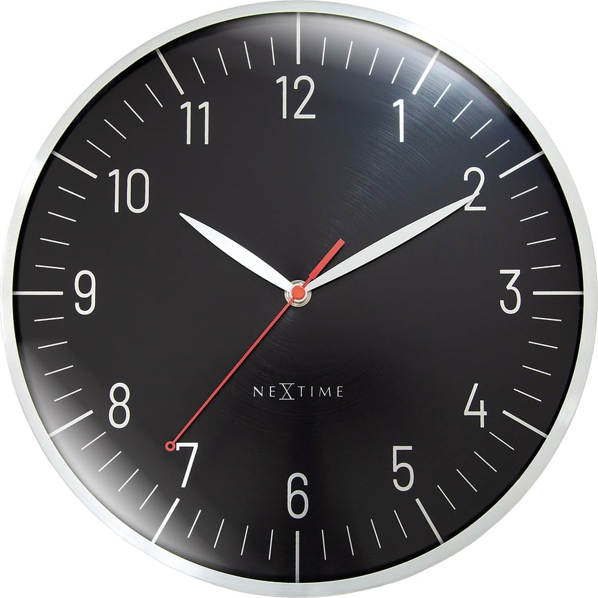 Ceas de perete Frankfurt 30,5 cm negru