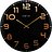 Classy Large Horloge Murale, noir et cuivre