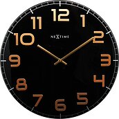Classy Large Wall clock black and copper