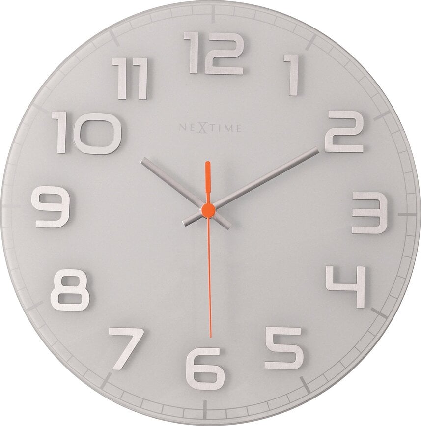 Classy Round Ρολόι τοίχου, λευκό