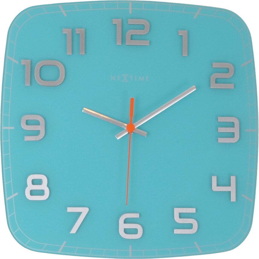 Classy Square Horloge murale, turquoise