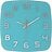Classy Square Horloge murale, turquoise