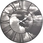 Clouds Wall clock