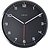 Company Ρολόι Τοίχου, 35 cm, με αραβικούς αριθμούς, μαύρο