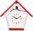 Cuckey Horloge murale, rouge