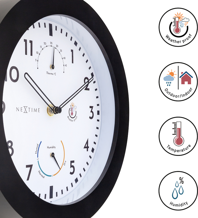 Daisy Horloge avec thermomètre et hygromètre