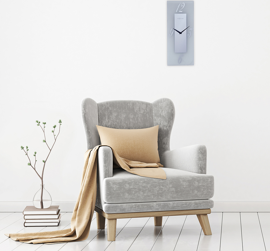 Dali Επιτοίχιο Ρολόι, διαφανές, γκρι