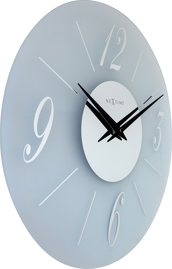 Dali Horloge murale ronde, transparente, grise