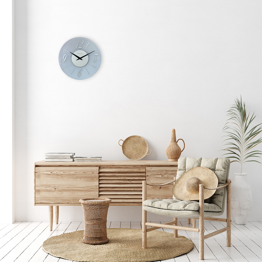 Dali Sat zidni okrugli transparentni sivi