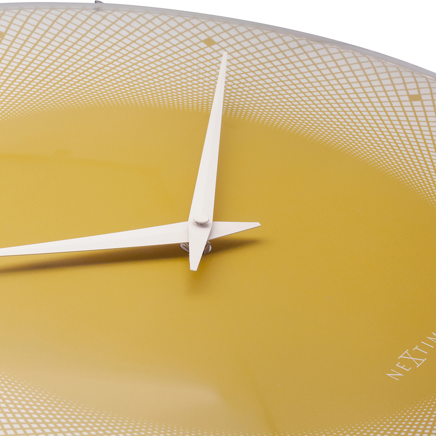 Deep Horloge murale, 50 cm, jaune