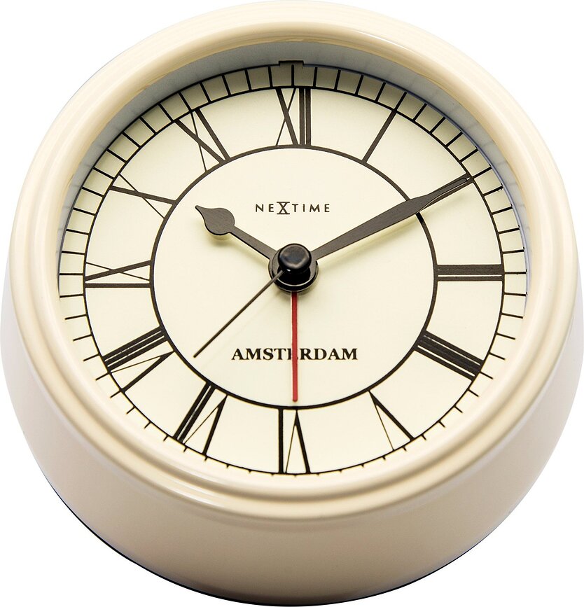 Despertador pequeño Amsterdam, crema