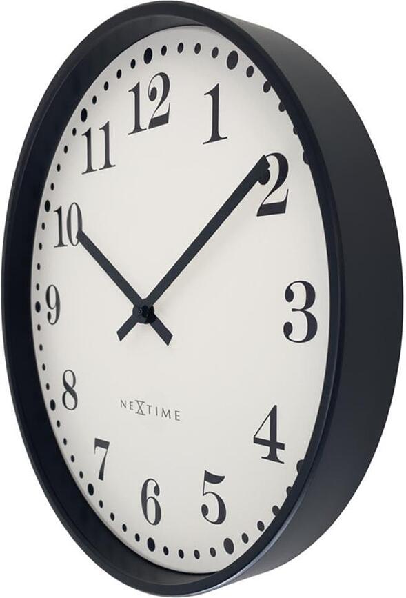 Dickens Horloge murale, 30 cm, noire