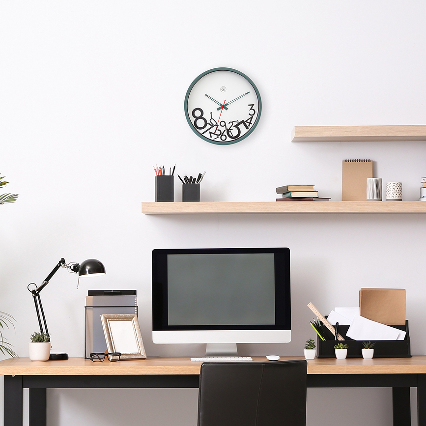 Dropped Numbers Horloge Murale