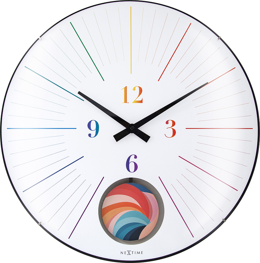 Duomo 50 Pendulum Horloge Murale avec pendule, multicolore